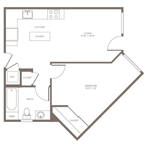 A3 Floor Plan at The Adeline, California, 91203